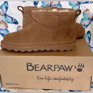 Brand new girls BearPaw ankle boots. Never worn. In original box.